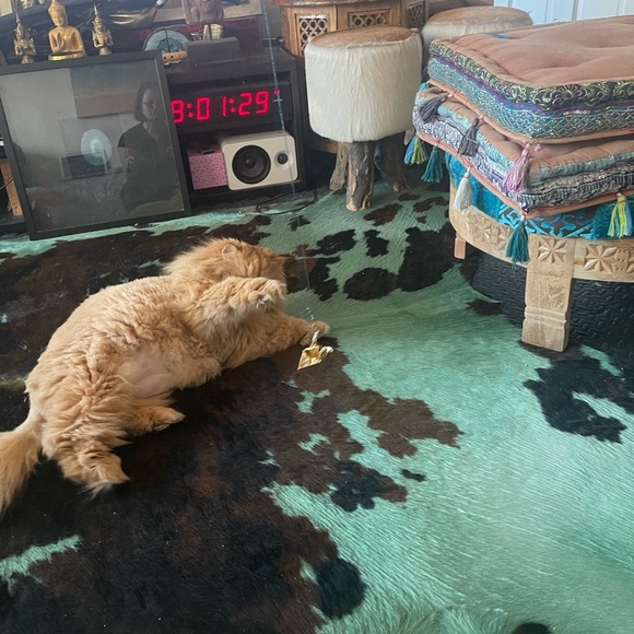 HANDCRAFTED bronze metallic  paper Origami crane for Toy for Pets and more - Picture 3 of 6